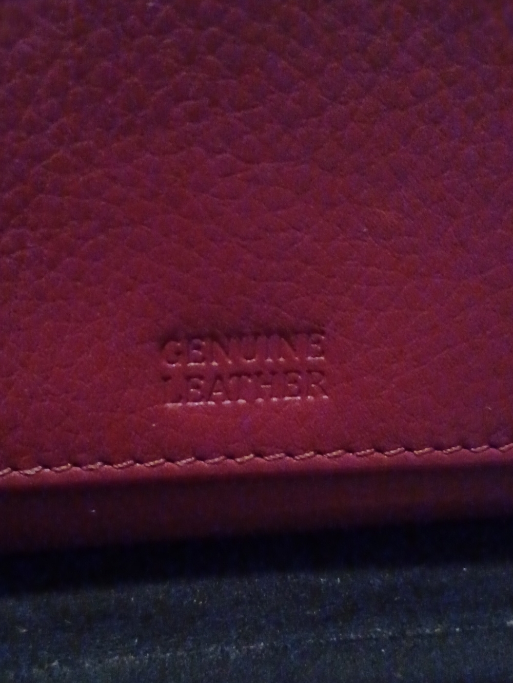> Red Leather Wallet - Picture 5 of 10